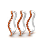 Load image into Gallery viewer, orange-sapphire-waves-pave-eternity-rings-in-white-gold-FD124152GSAORANGLE3-NL-WG-GS.jpg
