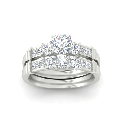 round-cut-dual-hoop-diamond-wedding-ring-set-in-white-gold-fdens286rosleep-nl-wg