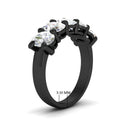 Thumbnail 95 - oval-5-stone-wedding-band-diamond-4-carat-in-black-gold-fdwb8008ovangle2-4.00ct-nl-bg-hw