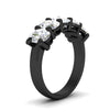 Load image into Gallery viewer, oval-5-stone-wedding-band-diamond-4-carat-in-black-gold-fdwb8008ovangle2-4.00ct-nl-bg