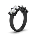 Thumbnail 94 - oval-5-stone-wedding-band-diamond-4-carat-in-black-gold-fdwb8008ovangle2-4.00ct-nl-bg