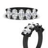 Load image into Gallery viewer, oval-5-stone-wedding-band-diamond-4-carat-in-black-gold-fdwb8008ovangle3-4.00ct-nl-bg.jpg