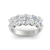 Load image into Gallery viewer, oval-5-stone-wedding-band-diamond-4-carat-in-white-gold-fdwb8008ovangle5-4.00ct-nl-wg.jpg
