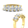 Load image into Gallery viewer, oval-5-stone-wedding-band-diamond-4-carat-in-yellow-gold-fdwb8008ovangle3-4.00ct-nl-yg.jpg