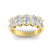 Load image into Gallery viewer, oval-5-stone-wedding-band-diamond-4-carat-in-yellow-gold-fdwb8008ovangle5-4.00ct-nl-yg.jpg