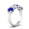 Load image into Gallery viewer, oval-5-stone-wedding-band-sapphire-4-carat-in-white-gold-fdwb8008ovgsablangle2-4.00ct-nl-wg.jpg