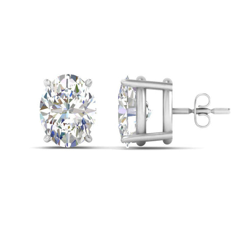 Stud Earring Basket Oval Shaped