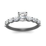 Load image into Gallery viewer, Oval Accented Asscher Cut Engagement Ring
