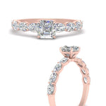 Load image into Gallery viewer, Oval Accented Asscher Cut Engagement Ring
