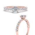 Thumbnail 4 - Oval Accented Asscher Cut Engagement Ring