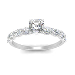 Load image into Gallery viewer, Oval Accented Asscher Cut Engagement Ring
