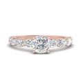 Thumbnail 9 - Oval Accented Cushion Cut Engagement Ring
