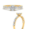 Thumbnail 4 - Oval Accented Cushion Cut Engagement Ring