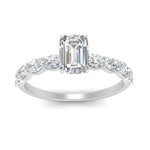 Load image into Gallery viewer, Oval Accented Emerald Cut Engagement Ring
