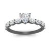 Load image into Gallery viewer, Oval Accented Heart Shaped Engagement Ring
