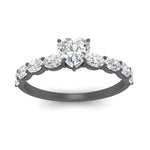 Load image into Gallery viewer, Oval Accented Heart Shaped Engagement Ring
