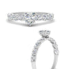 Load image into Gallery viewer, Oval Accented Heart Shaped Engagement Ring