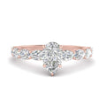 Thumbnail 1 - Oval Accented Pear Shaped Engagement Ring
