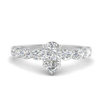 Load image into Gallery viewer, Oval Accented Pear Shaped Engagement Ring
