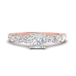 Load image into Gallery viewer, Oval Accented Princess Cut Engagement Ring
