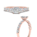 Thumbnail 12 - Oval Accented Princess Cut Engagement Ring