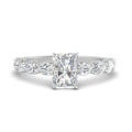 Thumbnail 1 - Oval Accented Radiant Cut Engagement Ring