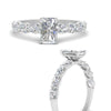 Load image into Gallery viewer, Oval Accented Radiant Cut Engagement Ring