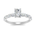 Thumbnail 2 - Oval Accented Radiant Cut Engagement Ring