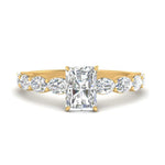 Load image into Gallery viewer, Oval Accented Radiant Cut Engagement Ring
