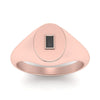 Load image into Gallery viewer, Gold Baguette Signet Ring