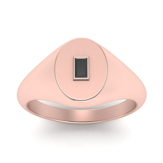 Gold Baguette Signet Ring