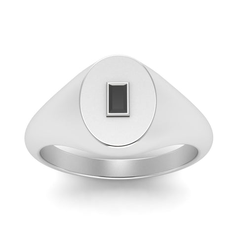 Gold Baguette Signet Ring