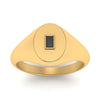 Load image into Gallery viewer, Gold Baguette Signet Ring