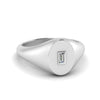 Load image into Gallery viewer, Gold Baguette Signet Ring