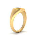 Load image into Gallery viewer, Gold Baguette Signet Ring
