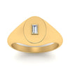 Load image into Gallery viewer, Gold Baguette Signet Ring
