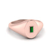 Load image into Gallery viewer, Gold Baguette Signet Ring