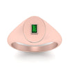 Load image into Gallery viewer, Gold Baguette Signet Ring