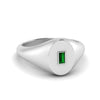 Load image into Gallery viewer, Gold Baguette Signet Ring