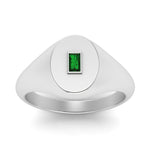 Load image into Gallery viewer, Gold Baguette Signet Ring
