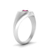 Load image into Gallery viewer, Gold Baguette Signet Ring