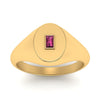 Load image into Gallery viewer, Gold Baguette Signet Ring