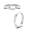 Load image into Gallery viewer, oval-bezel-set-spaced-eternity-diamond-band-in-white-gold-FD10979OV-NL-WG