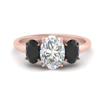 Load image into Gallery viewer, oval-black-diamond-3-stone-basket-engagement-ring-in-rose-gold-FD10416OVRGBLACK-NL-RG
