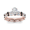 Load image into Gallery viewer, oval-black-diamond-floating-marquise-accent-ring-with-eternity-wedding-band-in-rose-gold-FDEWB9398OVGBLACKANGLE5-NL-RG.jpg?v=1758802185