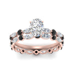 Load image into Gallery viewer, oval-black-diamond-floating-marquise-accent-ring-with-eternity-wedding-band-in-rose-gold-FDEWB9398OVGBLACKANGLE5-NL-RG_7dc89715-5439-4796-adc9-03933cec253d.jpg?v=1758802152