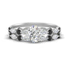 Load image into Gallery viewer, oval-black-diamond-floating-marquise-accent-ring-with-eternity-wedding-band-in-white-gold-FDEWB9398OVGBLACK-NL-WG.jpg?v=1758802137