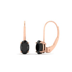 Load image into Gallery viewer, oval-black-diamond-lever-back-2-ctw.-solitaire-earrings-in-rose-gold-FDEAR9225OVGBLACK-2.00CT-NL-RG
