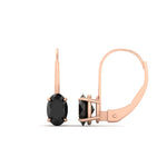 Load image into Gallery viewer, oval-black-diamond-lever-back-2-ctw.-solitaire-earrings-in-rose-gold-FDEAR9225OVGBLACK-2.00CT-NL-RG
