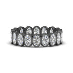Load image into Gallery viewer, oval-cut-3.60-carat-eternity-bezel-ring-in-black-gold-FD10418B-20CT-NL-BG
